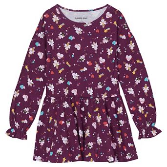 Girls 2-16 Lands' End Long Sleeve Ruffle Tunic Top in Regular & Plus Size