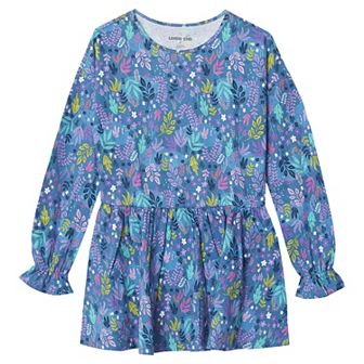 Girls 2-16 Lands' End Long Sleeve Ruffle Tunic Top in Regular & Plus Size