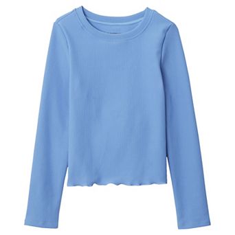 Girls 2-16 Lands' End Long Sleeve Rib Knit Top