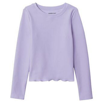 Girls 2-16 Lands' End Long Sleeve Rib Knit Top