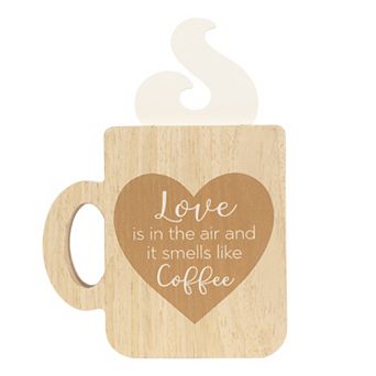 Belle Maison Love Smells Like Coffee Caption Box Table Decor