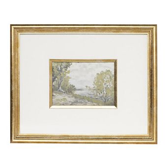 Belle Maison Landscape Art Under Glass
