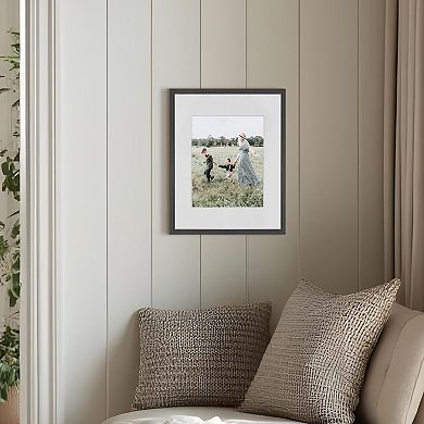 Belle Maison 11-Inch x 14-Inch Matted Black Portrait Frame