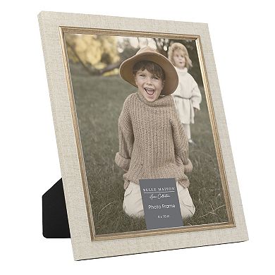 Belle Maison 8-Inch x 10-Inch Linen Tabletop Photo Frame