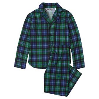 Lands' End 2 pc Flannel Pajama Top & Pajama Bottoms Set