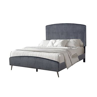 New Classic Furniture Kailani Wood Queen Bed, Gray