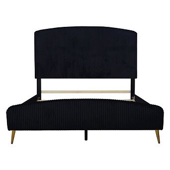 New Classic Furniture Kailani Wood Queen Bed, Black