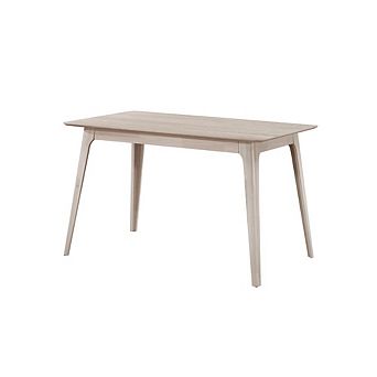 New Classic Furniture Oscar Wood Counter Height Table in White Ash