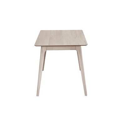 New Classic Furniture Oscar Wood Counter Height Table in White Ash