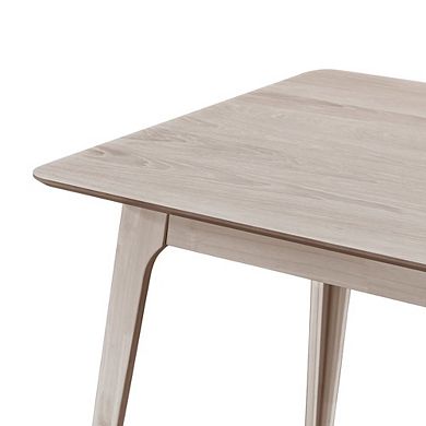 New Classic Furniture Oscar Wood Counter Height Table in White Ash