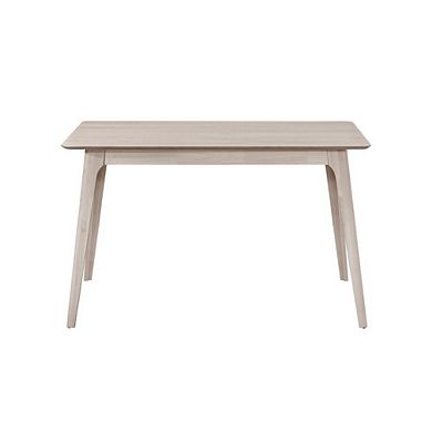 New Classic Furniture Oscar Wood Counter Height Table in White Ash