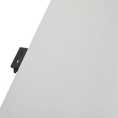 New Classic Furniture Stardust Wood 2-Drawer Nightstand, White