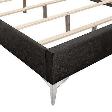 New Classic Furniture Huxley Wood Queen Bed, Black