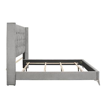 New Classic Furniture Huxley Wood Queen Bed, Gray