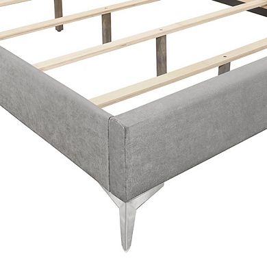New Classic Furniture Huxley Wood Queen Bed, Gray