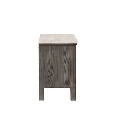 New Classic Furniture Lisbon Marble Top Nightstand-Gray