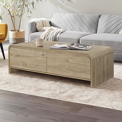 New Classic Furniture Mara 47.25 in. Natural Rectangular Wood Coffee Table
