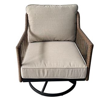 Sonoma Goods For Life® Benton Wicker Outdoor Swivel Chair