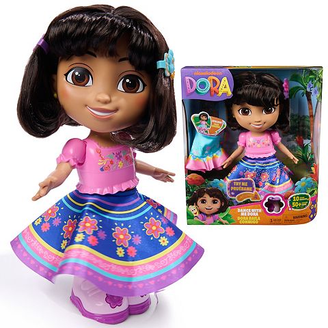 Детские куклы Dora the Explorer Dance With Me Dora Interactive Dancing Doll with 2 Skirts & Bilingual Phrases