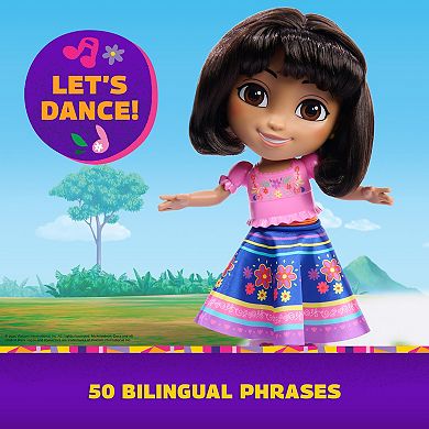 Dora the Explorer Dance With Me Dora Interactive Dancing Doll with 2 Skirts & Bilingual Phrases