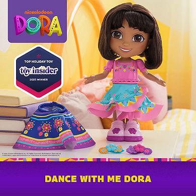 Dora the Explorer Dance With Me Dora Interactive Dancing Doll with 2 Skirts & Bilingual Phrases