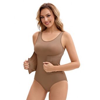 Women's 3 Rows Waist Cincher Body Shaper Hip Tummy Control Full Shapewear Bodysuit