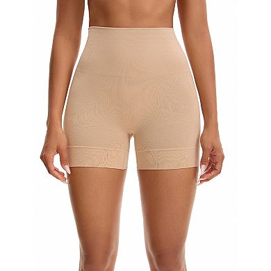 Women's High Waisted Boyshorts Underwear Soft Stretch Seamless Control Panties for Under Dresses