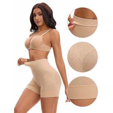Women's High Waisted Boyshorts Underwear Soft Stretch Seamless Control Panties for Under Dresses