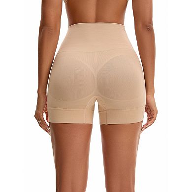 Women's High Waisted Boyshorts Underwear Soft Stretch Seamless Control Panties for Under Dresses