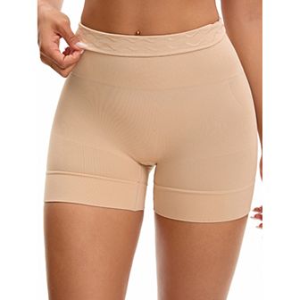 Women's High Waisted Boyshorts Underwear Soft Stretch Seamless Control Panties for Under Dresses