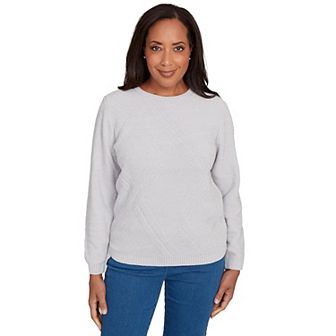 Women's Alfred Dunner Cable Chenille Pullover Sweater