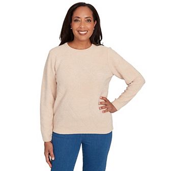 Women's Alfred Dunner Cable Chenille Pullover Sweater