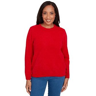 Women's Alfred Dunner Cable Chenille Pullover Sweater