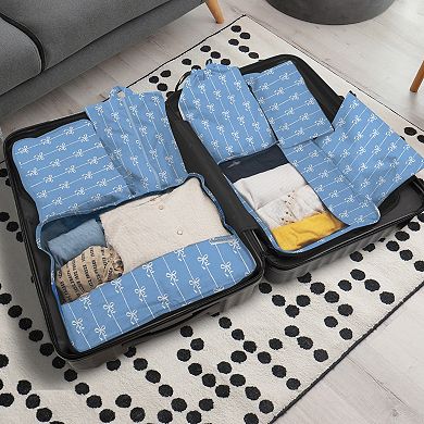 Blue Bows Travel Bag Set