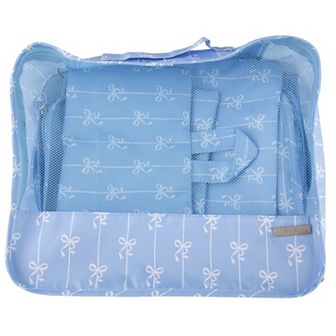 Blue Bows Travel Bag Set