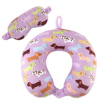 Leopard Travel Pillow & Eyemask Set