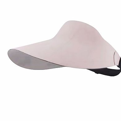 Women's Wide Brim Floppy Sun Hat with Contrast Bow Band and Structured Crown