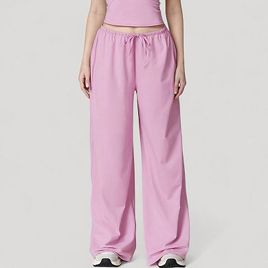 Women's Wide Leg Lounge Pants with Drawstring Waist and Relaxed Fit for All-Day Comfort