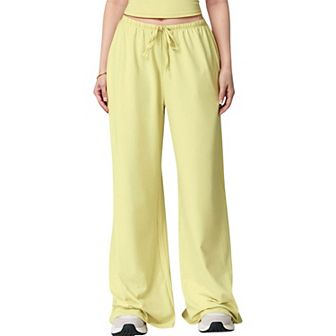 Women's Wide Leg Lounge Pants with Drawstring Waist and Relaxed Fit for All-Day Comfort