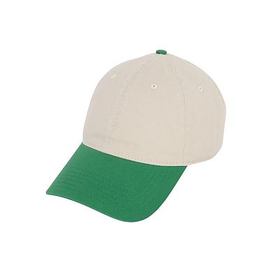 Unisex Classic Two-Tone Baseball Cap with Curved Brim and Adjustable Buckle Strap