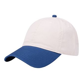 Unisex Classic Two-Tone Baseball Cap with Curved Brim and Adjustable Buckle Strap