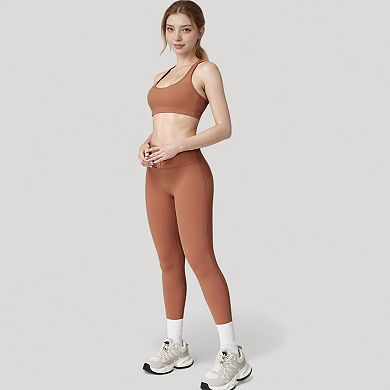 Women's High Waist Full Length Leggings with Seamless Design and Stretch Fit for Everyday Movement