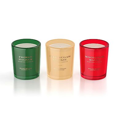 HomeWorx by Slatkin + Co. Holiday 3-pk. 3.5 oz Candle Gift Set