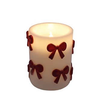 Celebrate Together™ Decorative Bow LED Pillar Candle