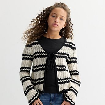 Plus Size & Regular SO® Double Tie Cardigan