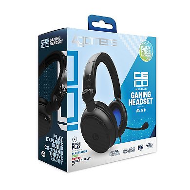 4Gamers C6-100 Gaming Headset for XBOX, PS4/PS5, Switch, PC