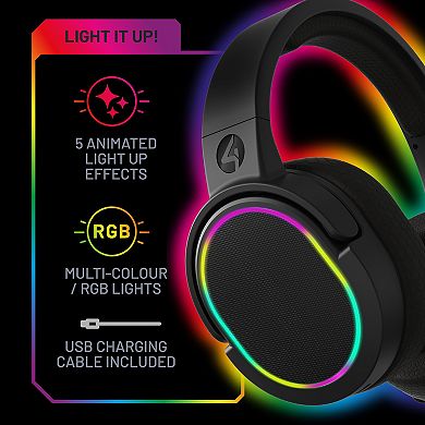 4Gamers PANTHER Premium Gaming Headset for XBOX, PS4/PS5, Switch, PC