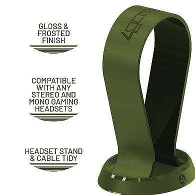4Gamers Panther Gaming Headset with Stand - Wave Forest