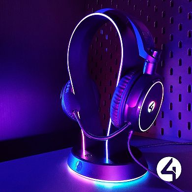 4Gamers Light Up Headset & Stand Bundle
