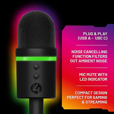 4Gamers Light Up Streaming Microphone